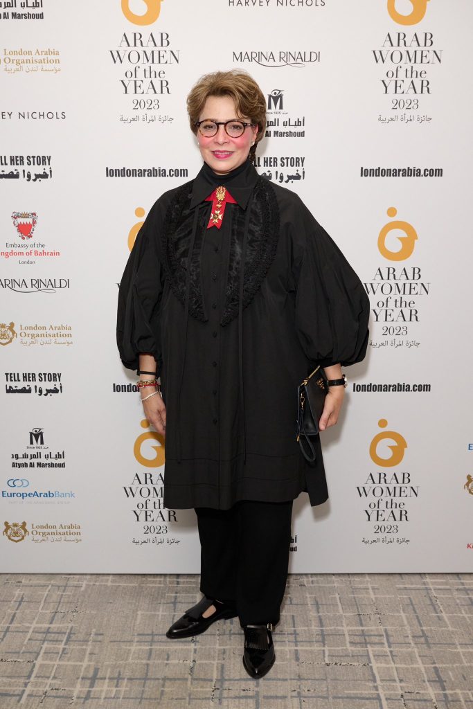 manahel thabet attending Arab Women of the Year Award 2023