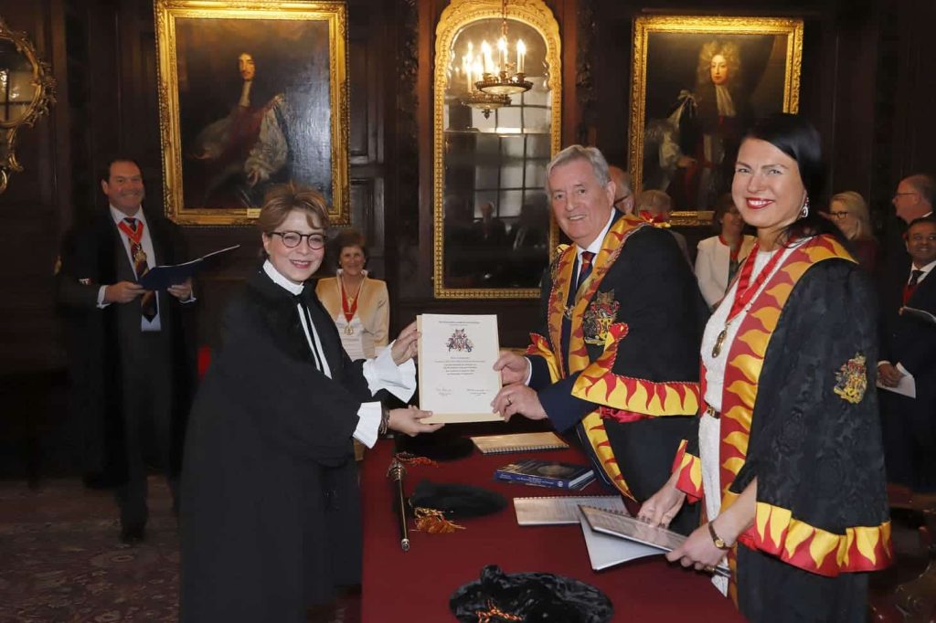 manahel thabet is freeman of the worshipful company of fuellers